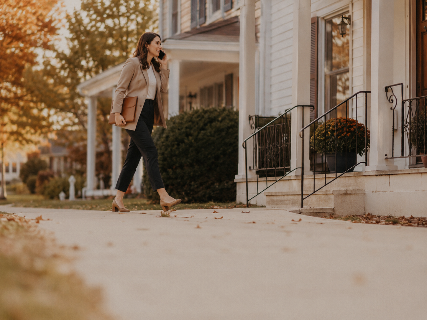 Real estate professional responding to a listing inquiry